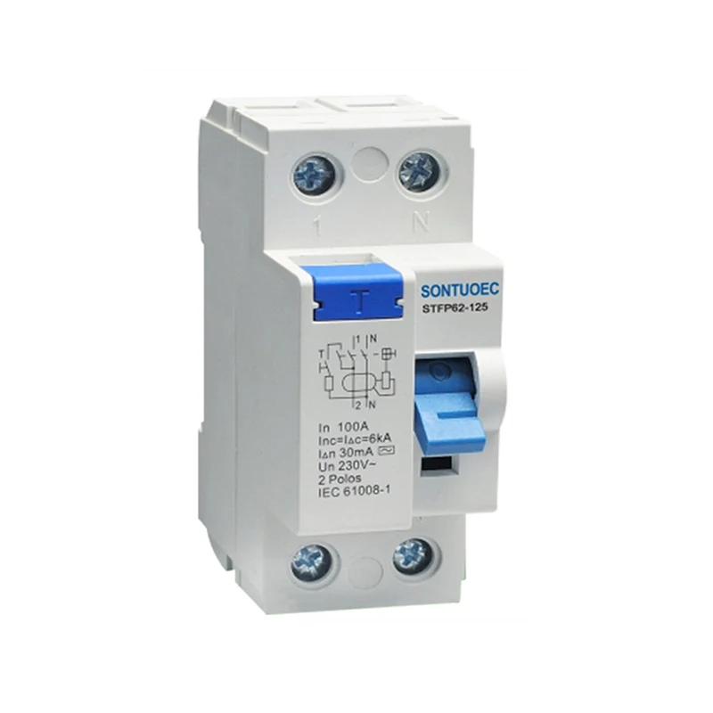 इलेक्ट्रॉनिक चुंबकीय एक प्रकार RCCB 125A/30MA
